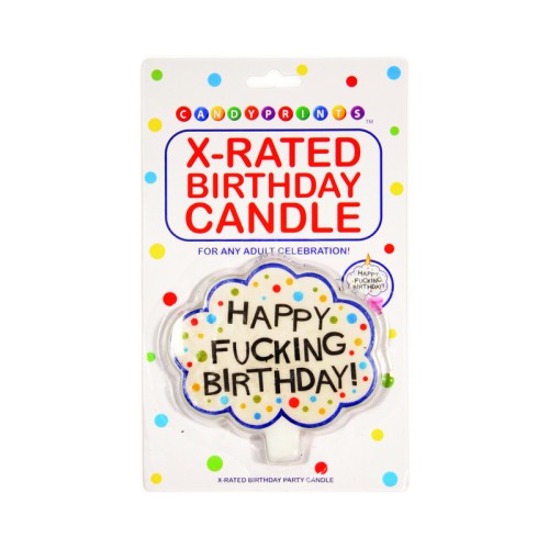 Happy Fucking Birthday! X-Rated Candle - Fun Celebration