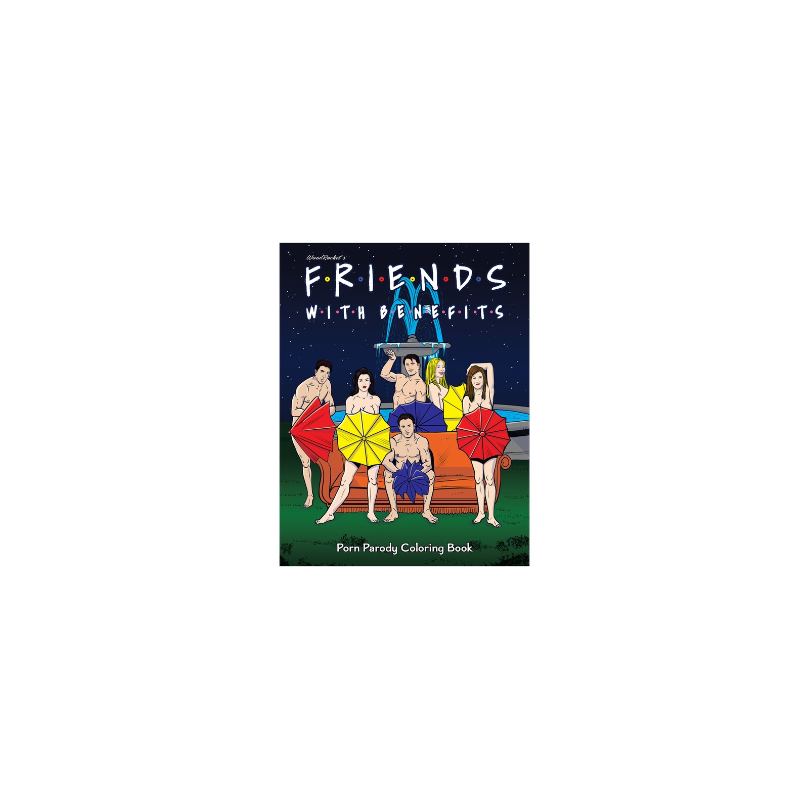 Libro para Colorear Adulto Parodia Friends With Benefits