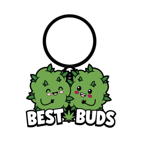 Best Buds Enamel Keychain