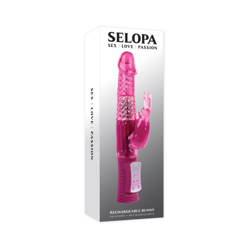 Rechargeable Bunny Vibrator Selopa Pink for Ultimate Pleasure