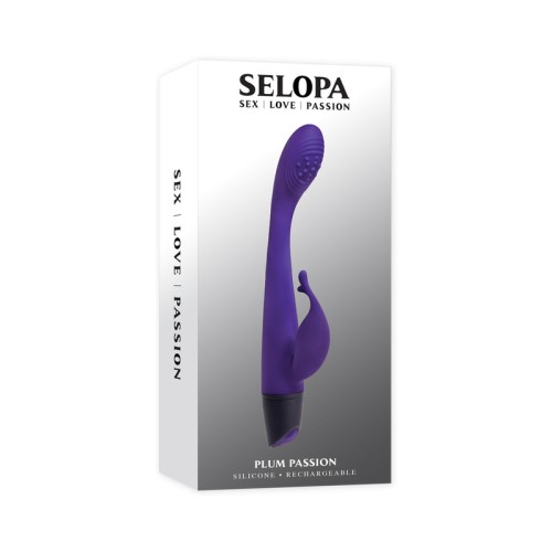 Selopa Plum Passion Vibrador Silicona Recargable