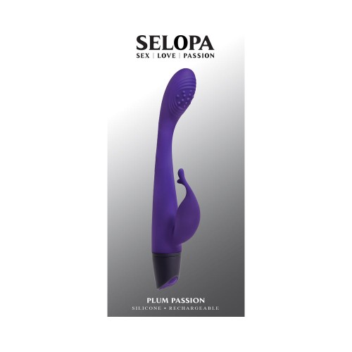 Selopa Plum Passion Rechargeable Silicone Vibrator