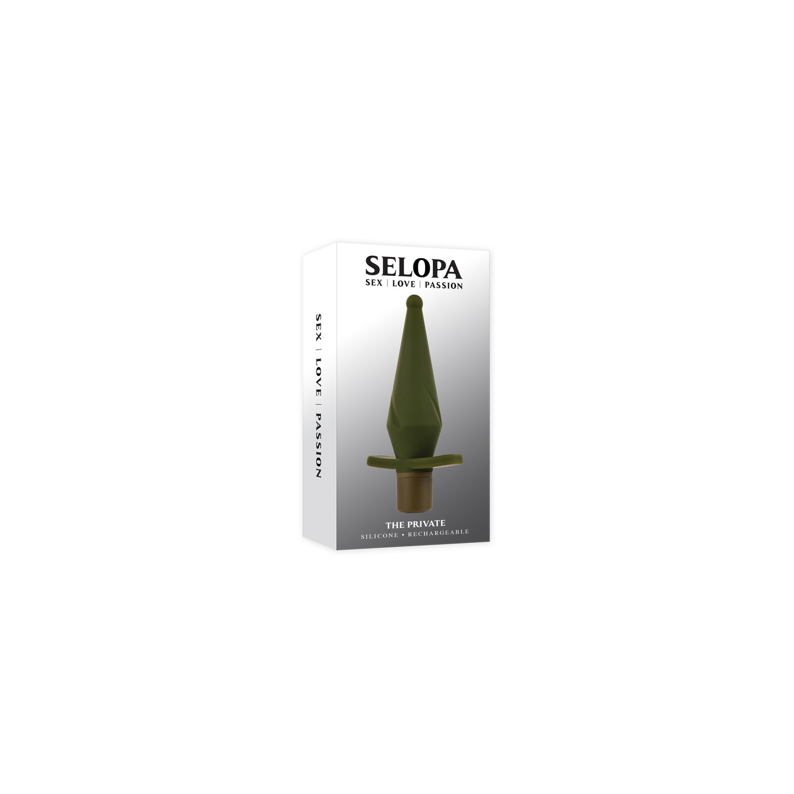 Selopa The Private Rechargeable Butt Plug Silicone Green