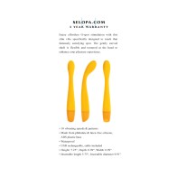 Selopa Lemon Squeeze Rechargeable Silicone Vibe Yellow