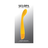 Selopa Lemon Squeeze Rechargeable Silicone Vibe Yellow