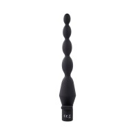 Rechargeable Vibrating Butt Beads in Black Silicone