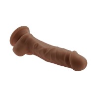 Selopa 6.5 in. Natural Feel Dildo - Dark