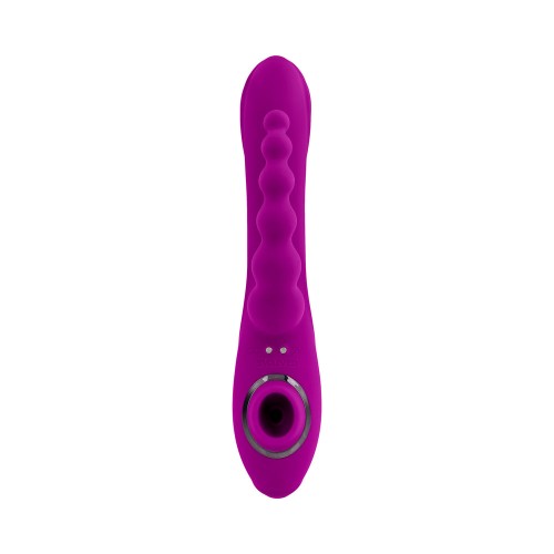 Evolved Fourgasm Rechargeable Triple Stim Vibe with Suction