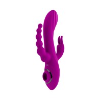 Evolved Fourgasm Rechargeable Triple Stim Vibe with Suction