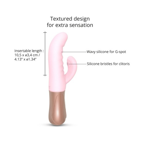 Conejo Vibrador Sassy Bunny Thrusting Love to Love - Placer de Doble Motor