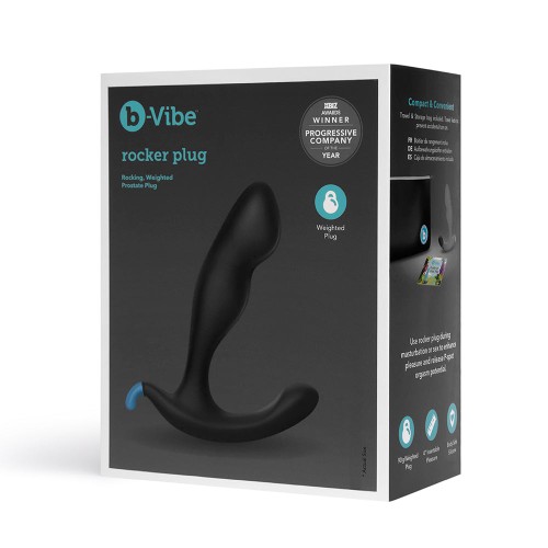 b-Vibe Rocker Plug Prostático con Peso Negro