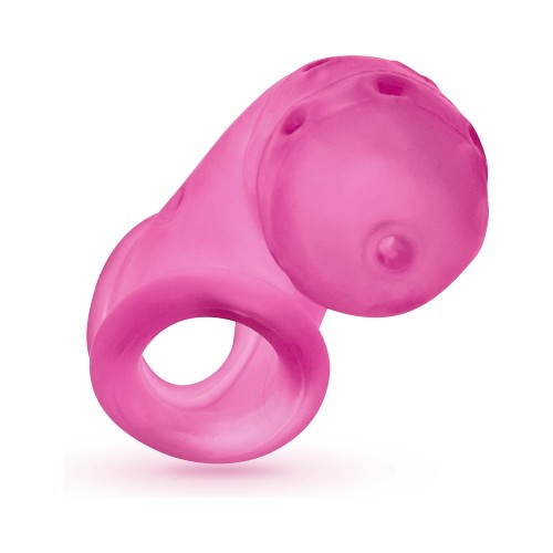 OxBalls Airlock Vented Chastity Cage in Pink Ice