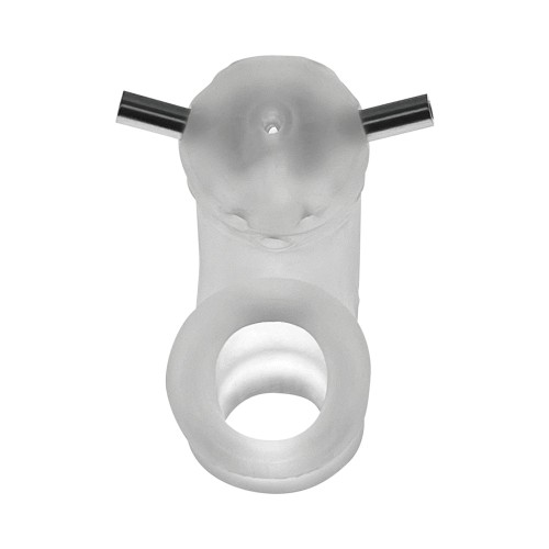 OxBalls Airlock Electro Chastity Clear Ice