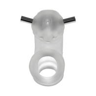 OxBalls Airlock Electro Chastity Clear Ice