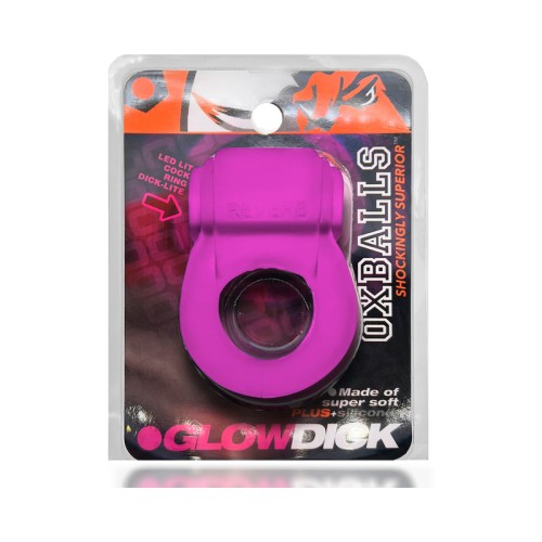 OxBalls Anillo de Pene Glowdick LED Hielo Rosa