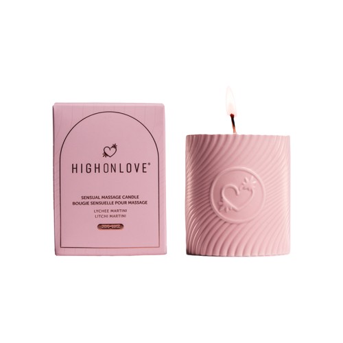 HighOnLove Litchi Martini Massage Candle