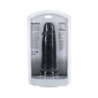 Dildo Extra Grueso de 8 in. RealRock Negro