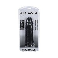 Dildo RealRock Extra Grueso de 9 in. Negro