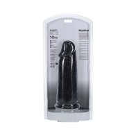 Dildo RealRock Extra Grueso de 9 in. Negro