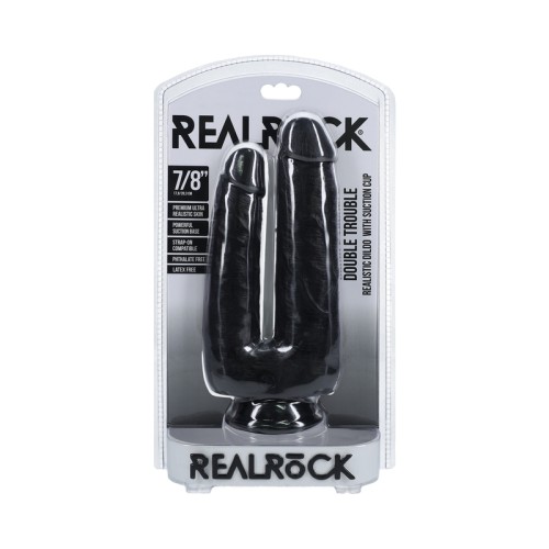 Dildo RealRock Doble Problema Negro