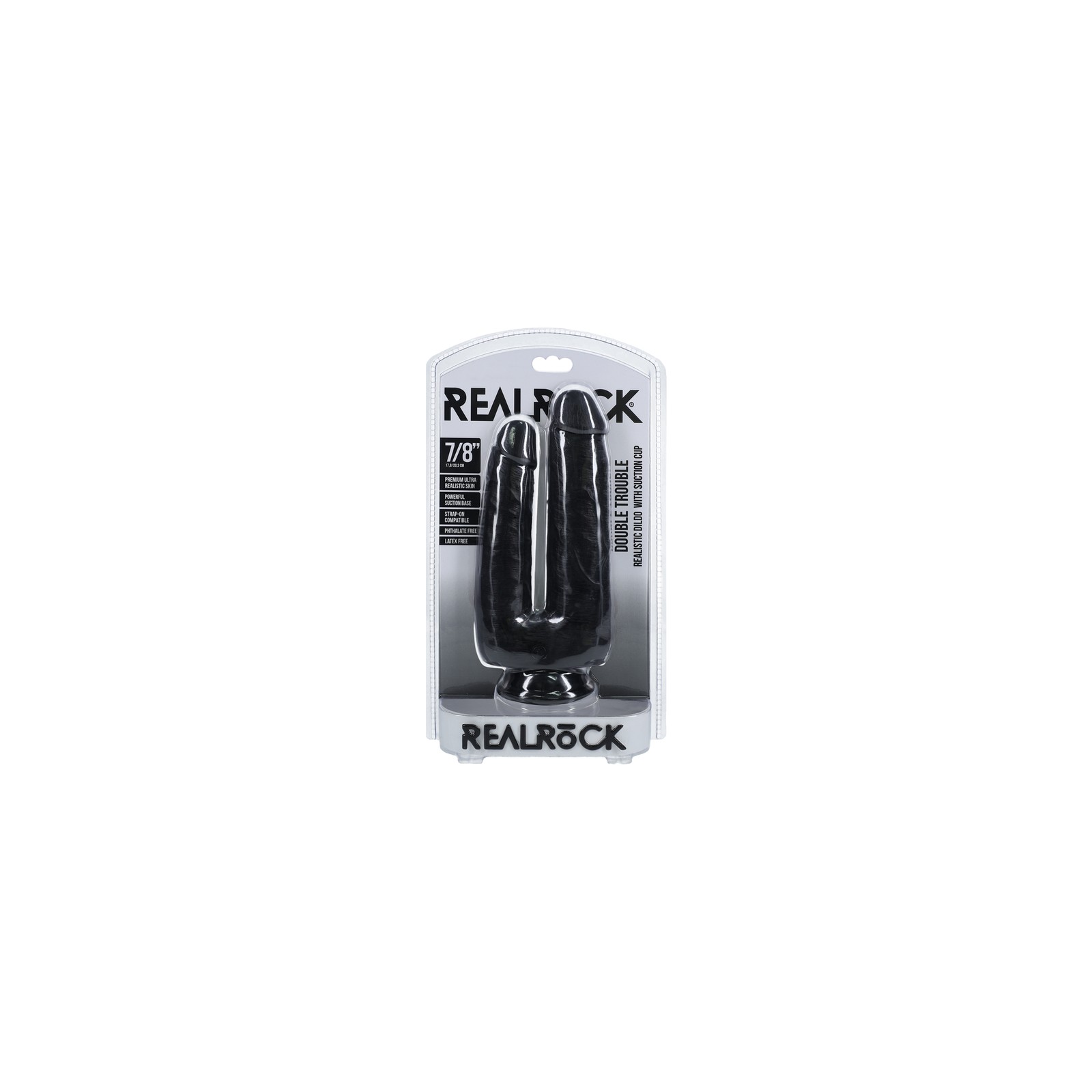 Dildo RealRock Doble Problema Negro