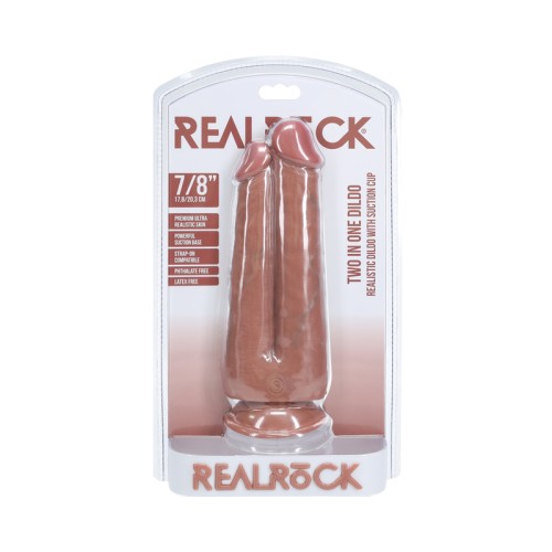 RealRock Dual Dildo Waterproof Tan