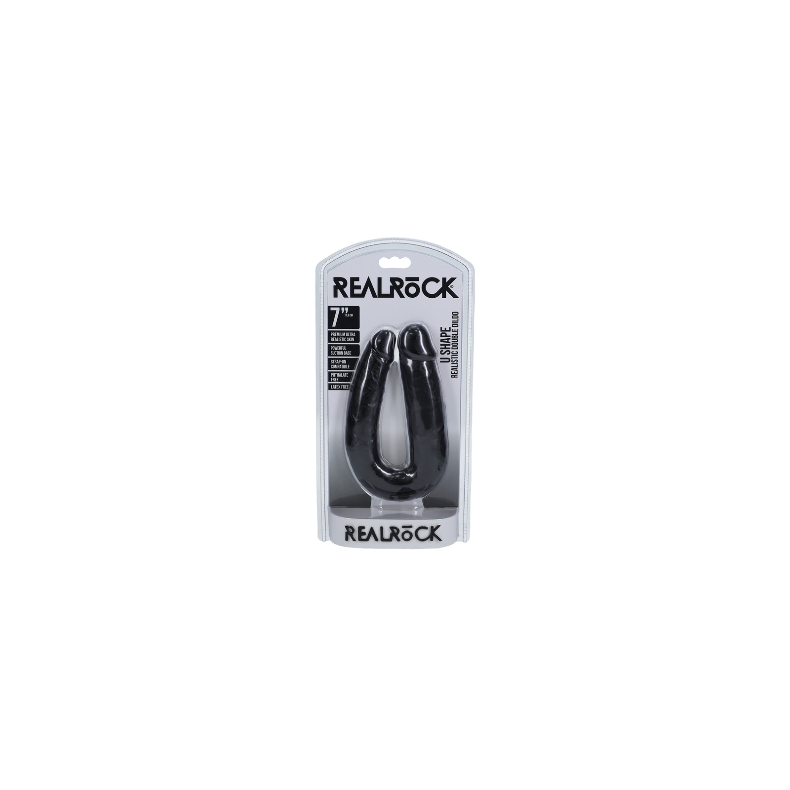 RealRock U-Shaped Double Dildo 7 in.