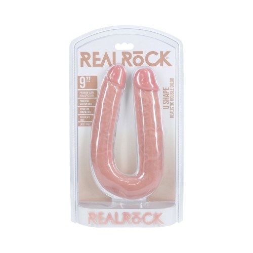 RealRock 9 in. U-Shaped Double Dildo - Ultimate Pleasure Tool