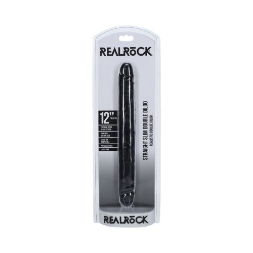 RealRock Slim Double-Ended Dong Black