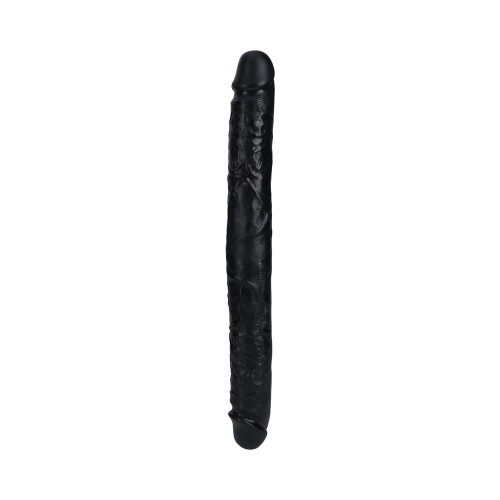 Dildo Doble de 16 in. RealRock Negro