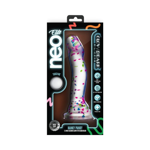 Neo Elite Hanky Panky Glow-in-the-Dark Dildo - Body-Safe Fun