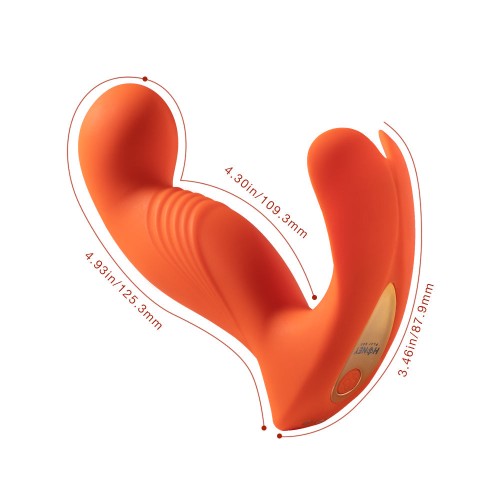 Vibrador Crave 3 para Punto G con Estimulador de Clítoris y Cabeza Rotativa