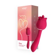 Rhea The Rose Vibrador Lingüístico y Masajeador de Punto G Rojo de Honey Play Box