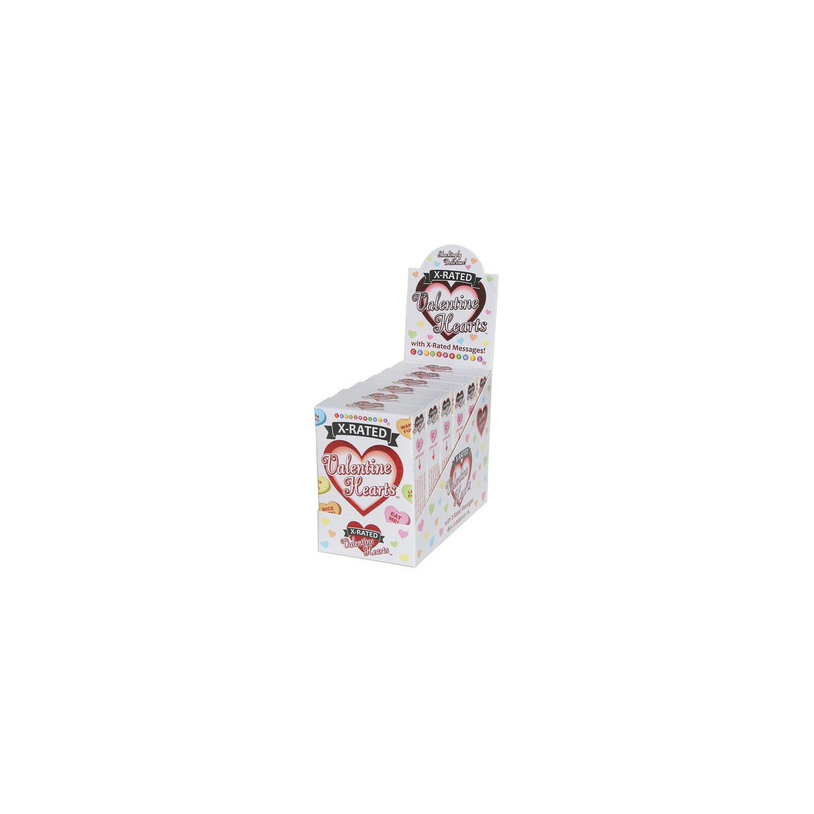 X-Rated Valentine Hearts Candy Boxes 6-Piece Display