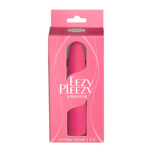 Simple & True Eezy Pleezy Classic Vibrator in Pink - 10 Speeds