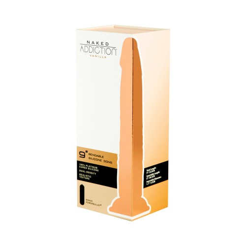 Naked Addiction Vanilla 9 in. Bendable Dildo