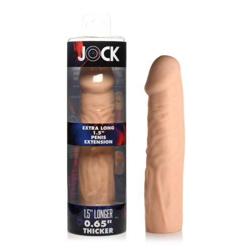 Manga de extensión de pene extra larga Jock de 1.5 in.