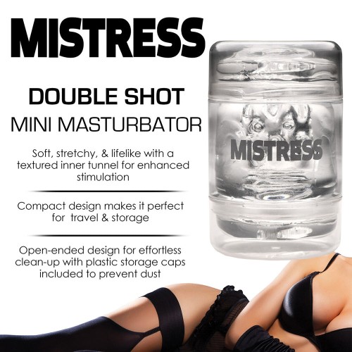 Mini Masturbador Doble Shot de Mistress para Placer Supremo