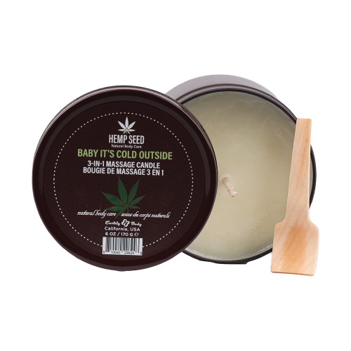 Earthly Body Hemp Seed 3-in-1 Candle