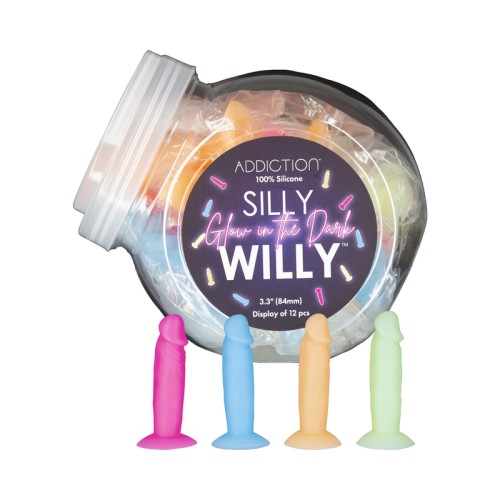 Dildo Miniatura Glow-in-the-Dark Silly Willy