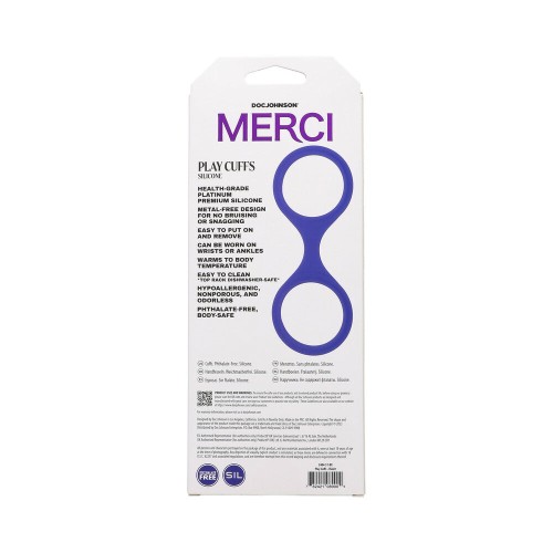 Merci Play Violet Silicone Cuffs for Bondage