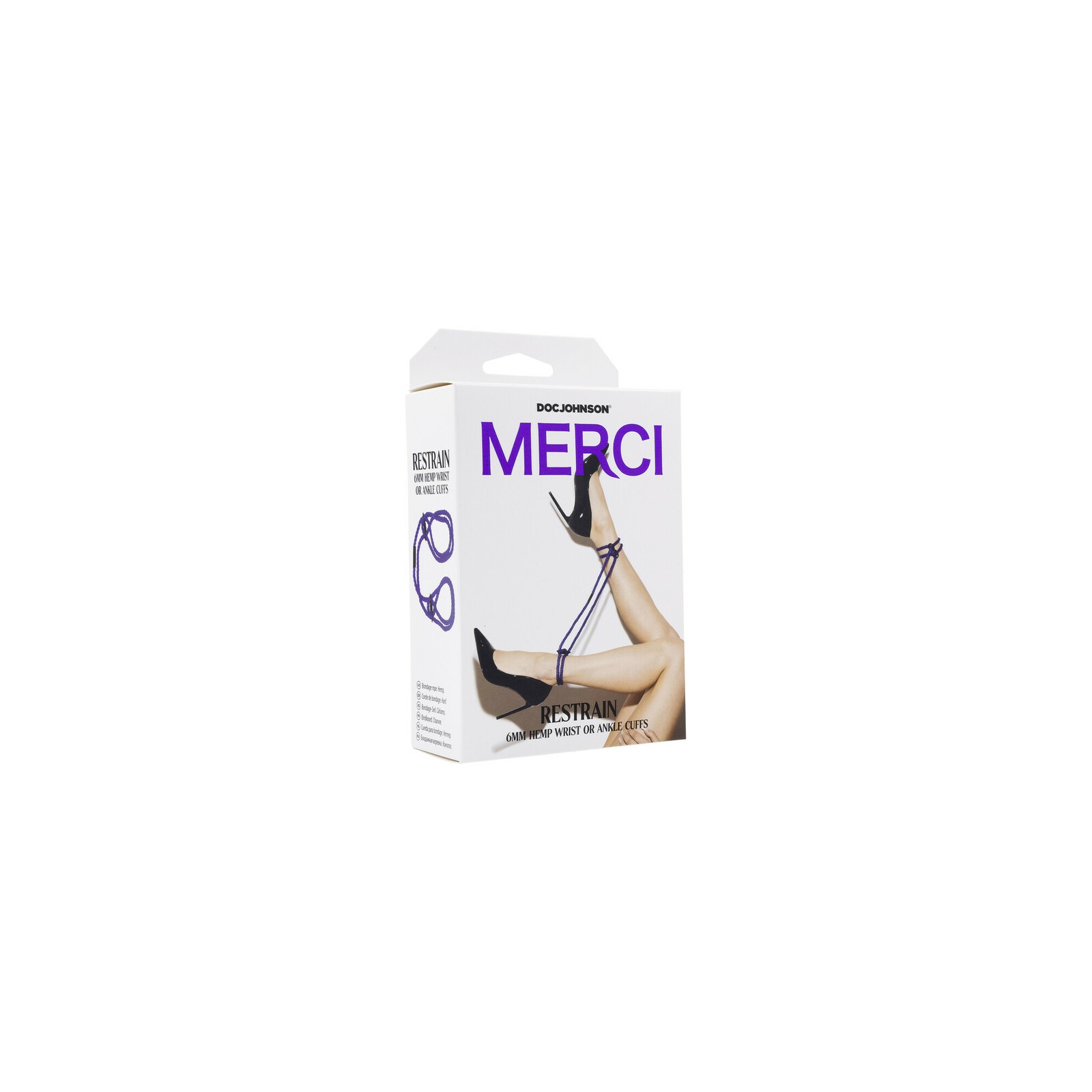 Merci Restrain Hemp Cuffs - Wrist or Ankle in Violet