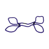 Merci Restrain Hemp Cuffs - Wrist or Ankle in Violet