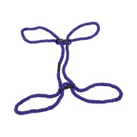 Merci Restrain Hemp Cuffs - Wrist or Ankle in Violet