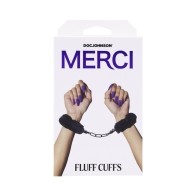 Merci Fluff Cuffs Black