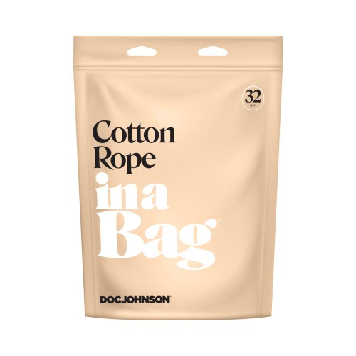 In A Bag 32ft Black Cotton Rope for Bondage