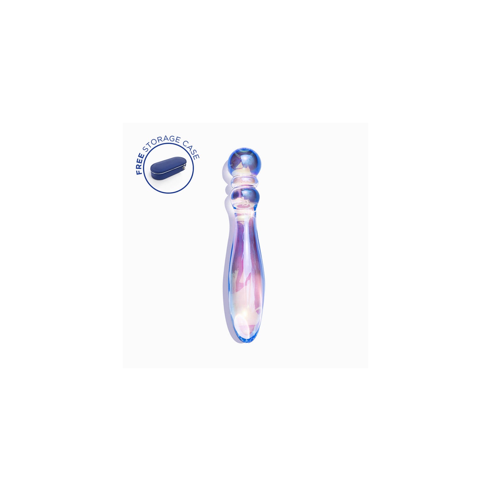 Dildo de Vidrio con Cuentas Biird Cecii