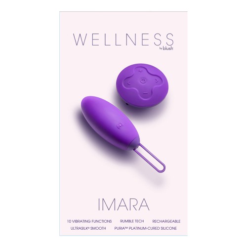 Huevo Vibrador Wellness Imara con Control Remoto Púrpura