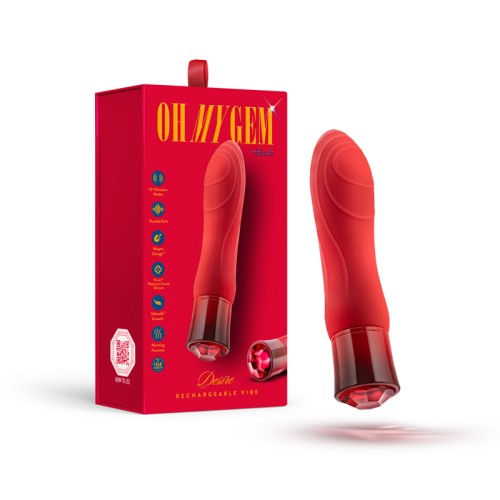 Oh My Gem Deseo Rubí - Vibrador Calentador para Mayor Placer