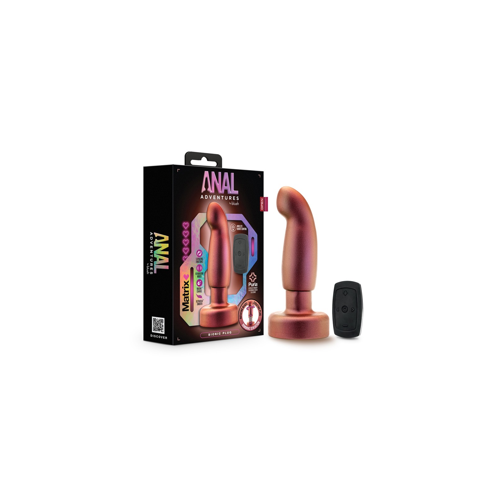 Anal Adventures Bionic Remote Control Plug